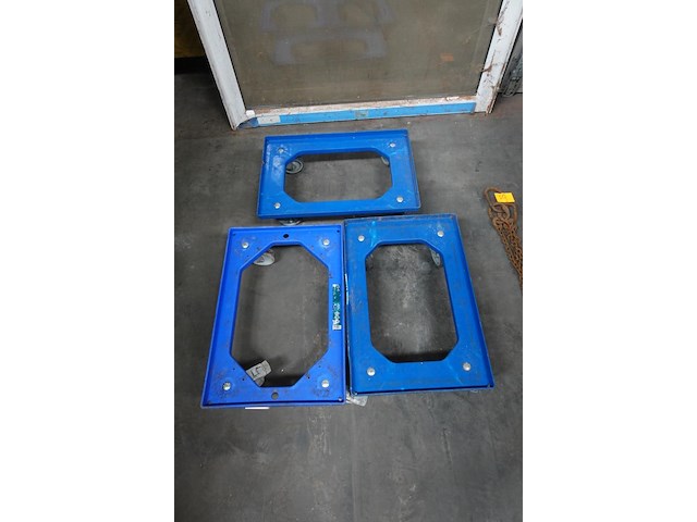 3x kunststof transportdolly - afbeelding 1 van  5