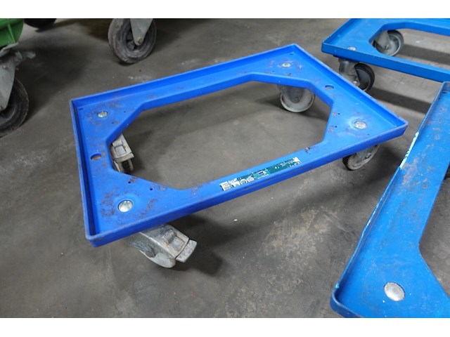 3x kunststof transportdolly - afbeelding 3 van  5