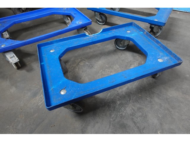 3x kunststof transportdolly - afbeelding 4 van  5