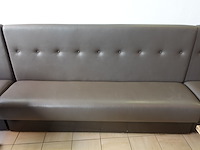 3x lederen zitbank