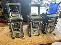 3x makita werfradio - afbeelding 1 van  5