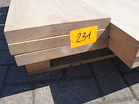 3x massief eiken legbord 33mm - afbeelding 1 van  3