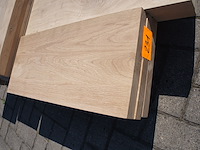 3x massief eiken legbord 33mm - afbeelding 2 van  3