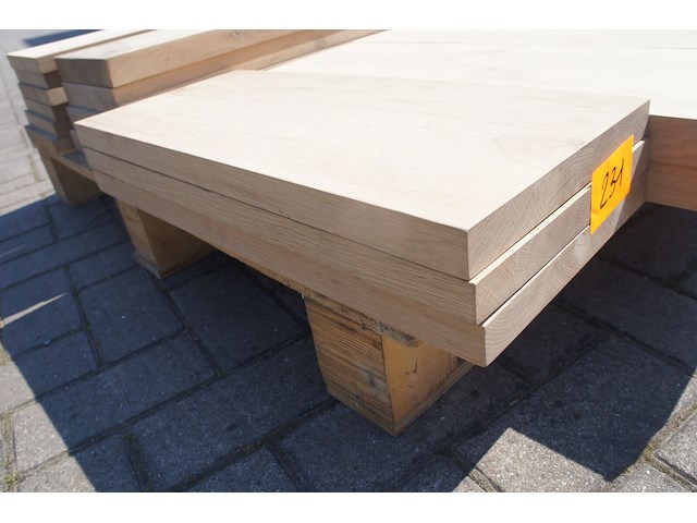 3x massief eiken legbord 33mm - afbeelding 3 van  3