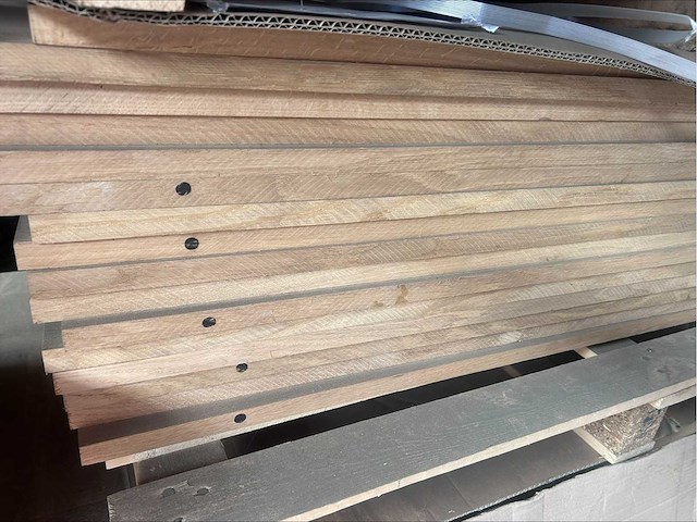 3x massief eiken traptreden/legborden 20mm - afbeelding 4 van  7