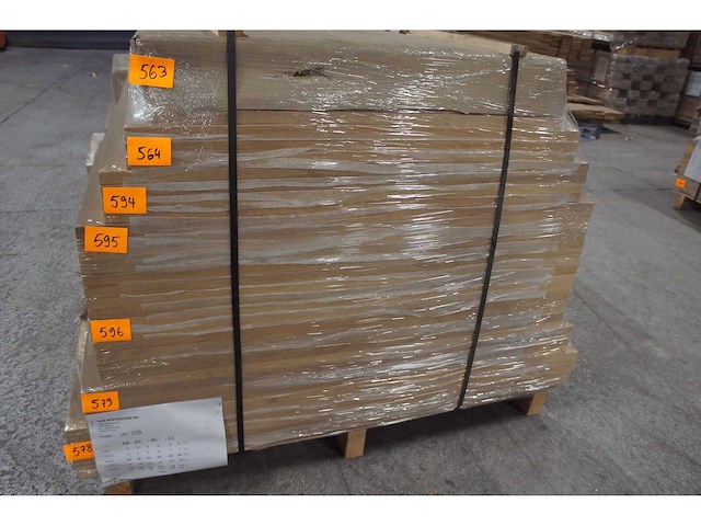 3x massief eiken traptreden/legborden 25mm - afbeelding 1 van  5