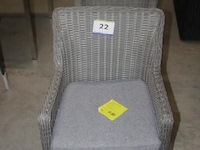 3x merlot armstoel inclusief zitkussen - afbeelding 1 van  2