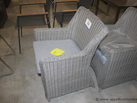 3x merlot armstoel inclusief zitkussen - afbeelding 2 van  2