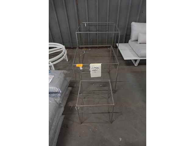 3x metalen kubus - afbeelding 1 van  4