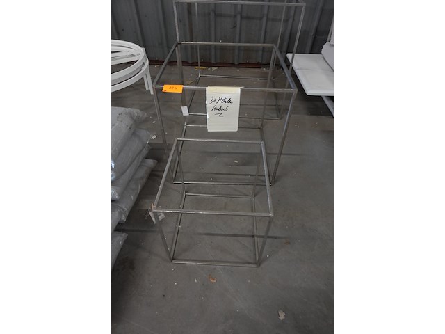 3x metalen kubus - afbeelding 3 van  4