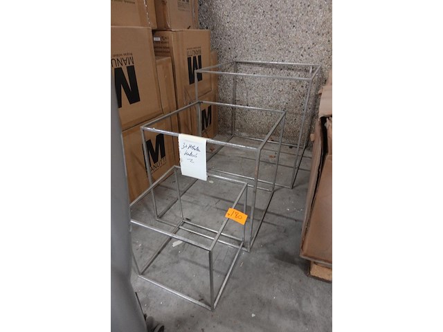 3x metalen kubus - afbeelding 1 van  2