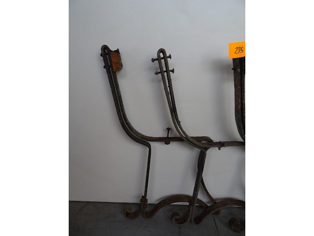 3x metalen onderstel voor tuinbank - afbeelding 3 van  4