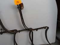 3x metalen onderstel voor tuinbank - afbeelding 4 van  4