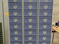 3x metalen postvakkenkast