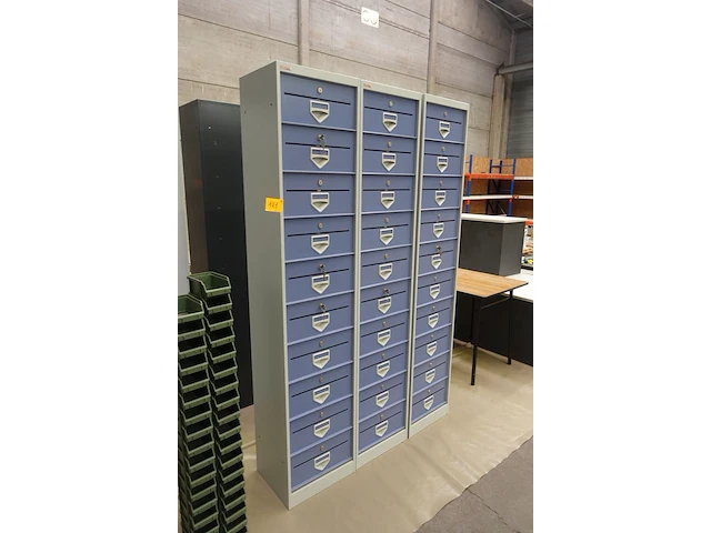 3x metalen postvakkenkast - afbeelding 2 van  4