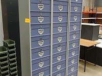 3x metalen postvakkenkast - afbeelding 2 van  4