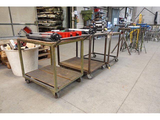 3x metalen werkkar - afbeelding 2 van  4