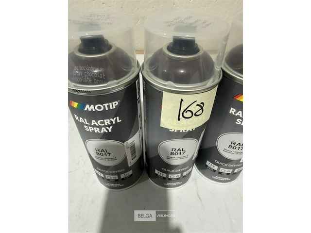 3x motip acryl chocoladebruin ral8017 400ml (houdbaar tot 2034) - afbeelding 3 van  3
