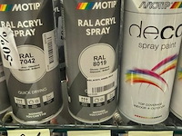 3x motip acryl grijsbruin ral8019 400ml (houdbaar tot 2034) - afbeelding 3 van  3