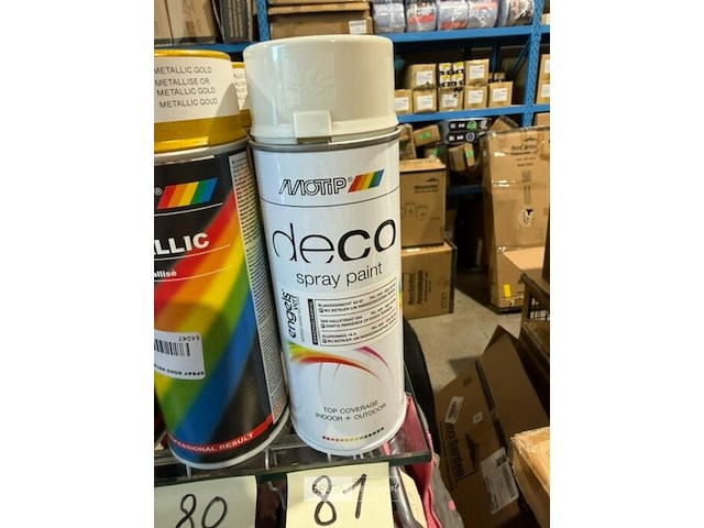 3x motip acryl grijswit ral9002 400ml (houdbaar tot 2034) - afbeelding 1 van  3
