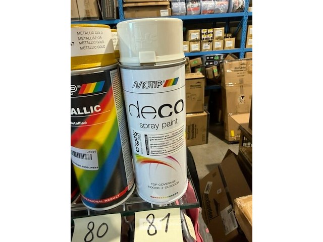 3x motip acryl grijswit ral9002 400ml (houdbaar tot 2034) - afbeelding 3 van  3