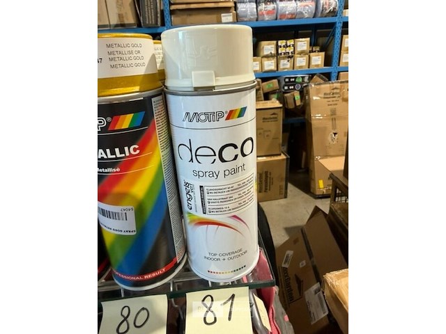 3x motip acryl grijswit ral9002 400ml (houdbaar tot 2034) - afbeelding 3 van  3