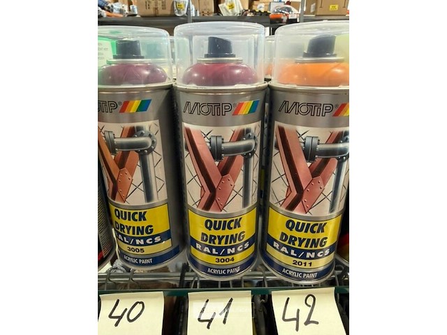 3x motip acryl purperrood ral3004 400ml (houdbaar tot 2034) - afbeelding 3 van  3