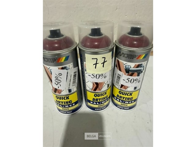 3x motip acryl ral3004 400ml (houdbaar tot 2034) - afbeelding 2 van  3