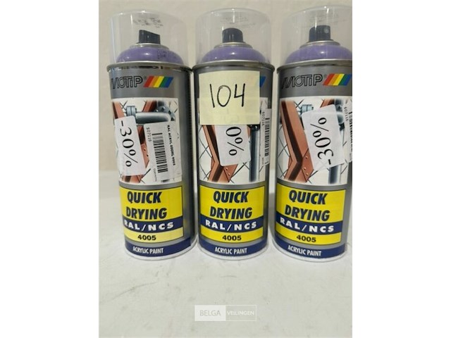 3x motip acryl ral4005 400ml (houdbaar tot 2034) - afbeelding 1 van  3