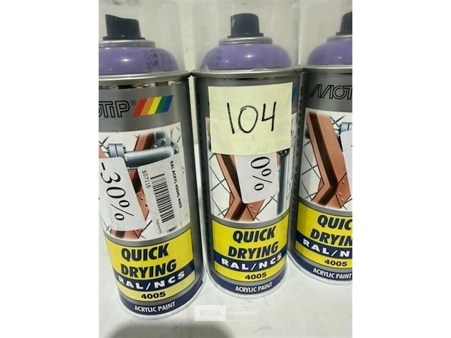 3x motip acryl ral4005 400ml (houdbaar tot 2034) - afbeelding 3 van  3