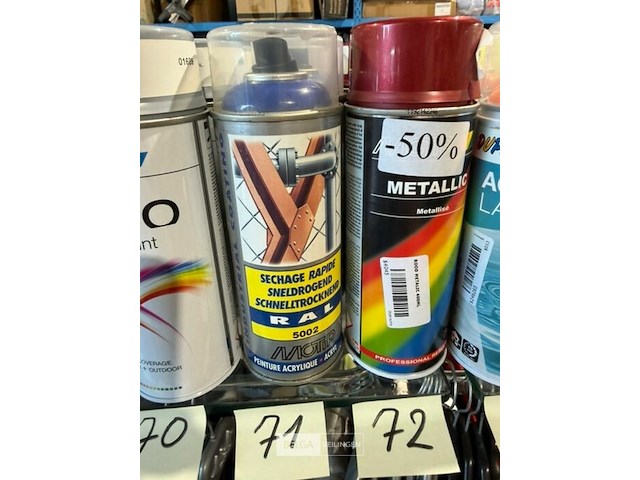 3x motip acryl ultramarijnblauw ral5002 400ml (houdbaar tot 2034) - afbeelding 2 van  2