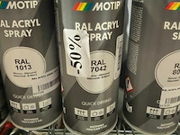 3x motip acryl verkeersgrijs ral7042 400ml (houdbaar tot 2034) - afbeelding 3 van  3