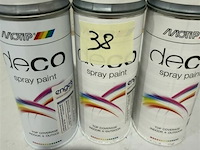 3x motip aluminium metalic ral9016 400ml (houdbaar tot 2034) - afbeelding 1 van  3