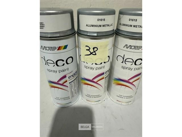3x motip aluminium metalic ral9016 400ml (houdbaar tot 2034) - afbeelding 2 van  3