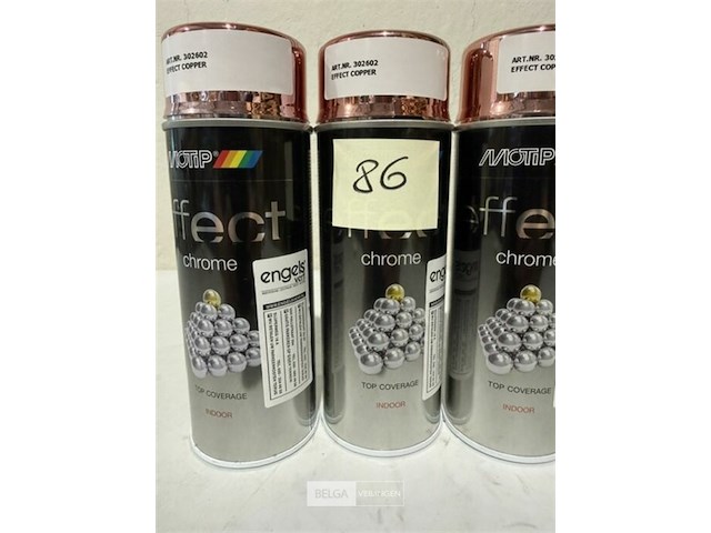 3x motip chrome effect copper 400ml (houdbaar tot 2034) - afbeelding 2 van  3