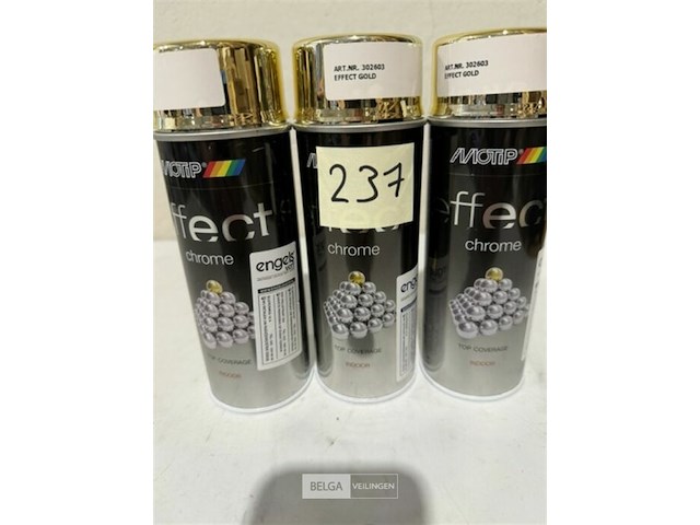 3x motip chrome effect gold 400ml (houdbaar tot 2034) - afbeelding 2 van  3