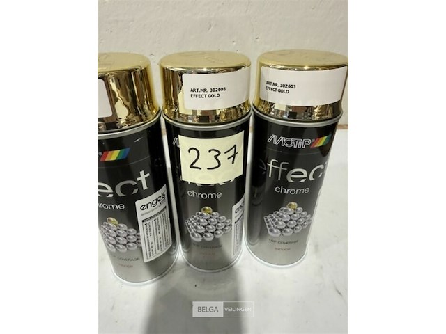 3x motip chrome effect gold 400ml (houdbaar tot 2034) - afbeelding 3 van  3