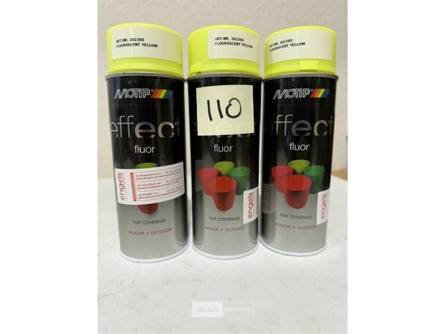 3x motip fluo geel 400ml (houdbaar tot 2034) - afbeelding 2 van  3