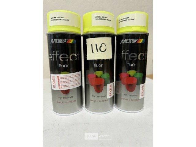 3x motip fluo geel 400ml (houdbaar tot 2034) - afbeelding 2 van  3