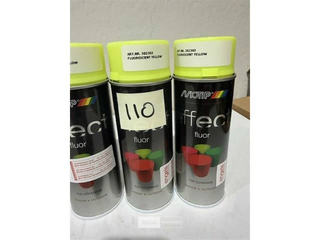 3x motip fluo geel 400ml (houdbaar tot 2034) - afbeelding 3 van  3