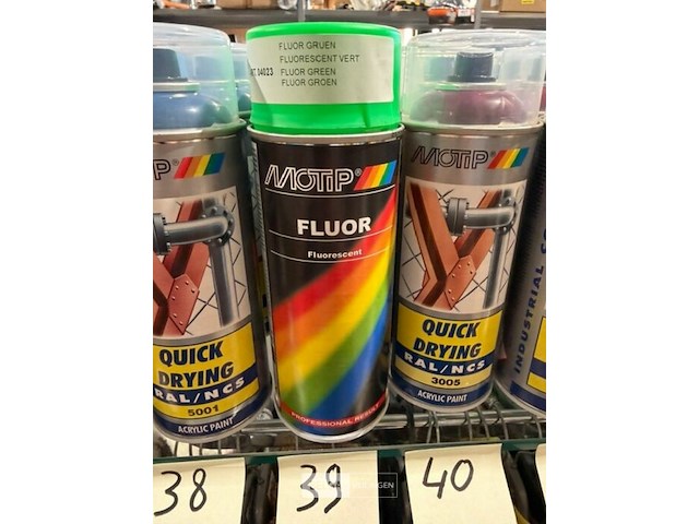 3x motip fluo groen 400ml (houdbaar tot 2034) - afbeelding 3 van  3