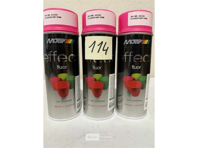 3x motip fluo roos 400ml (houdbaar tot 2034) - afbeelding 2 van  3