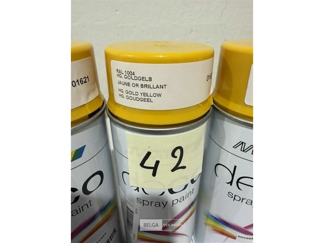 3x motip goudgeel ral1004 400ml (houdbaar tot 2034) - afbeelding 3 van  3