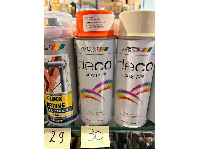 3x motip helder oranje ral2004 400ml (houdbaar tot 2034) - afbeelding 2 van  2
