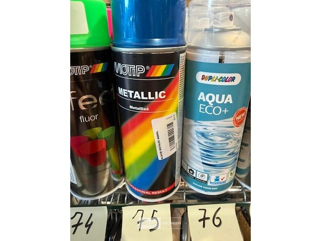 3x motip metallic blauw 400ml (houdbaar tot 2034) - afbeelding 2 van  3