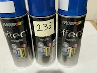 3x motip metallic blauw 400ml (houdbaar tot 2034) - afbeelding 1 van  3