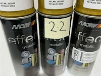 3x motip metallic gold 400ml (houdbaar tot 2034) - afbeelding 2 van  3