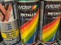 3x motip metallic green 400ml (houdbaar tot 2034) - afbeelding 1 van  3