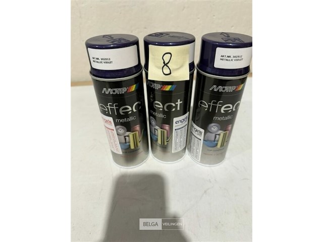 3x motip metallic violet 400ml (houdbaar tot 2034) - afbeelding 2 van  3