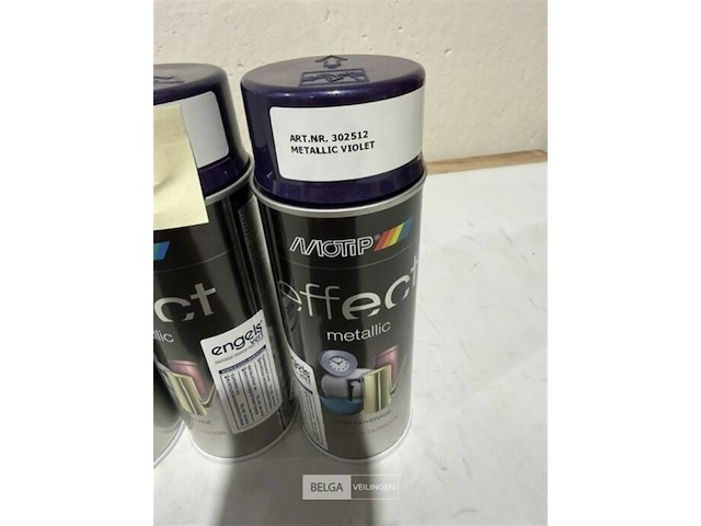 3x motip metallic violet 400ml (houdbaar tot 2034) - afbeelding 3 van  3